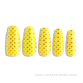 24 PIC yellow 3D sweater false nails kits